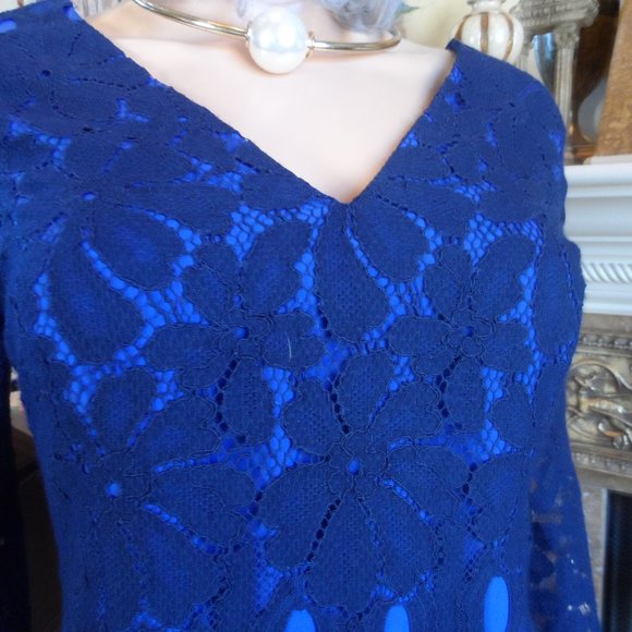 Lilly Pulitzer Dresses Lilly Pulitzer Navy Blue Lace Macon Dress